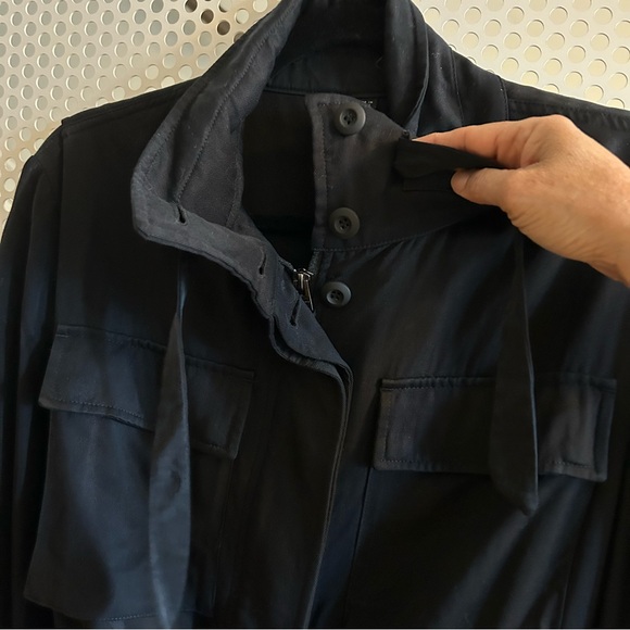 All Saints Aiya Utility Jacket Size Small in Black GUC - Picture 9 of 14